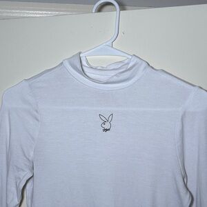 PLAYBOY White Long Sleeve Top